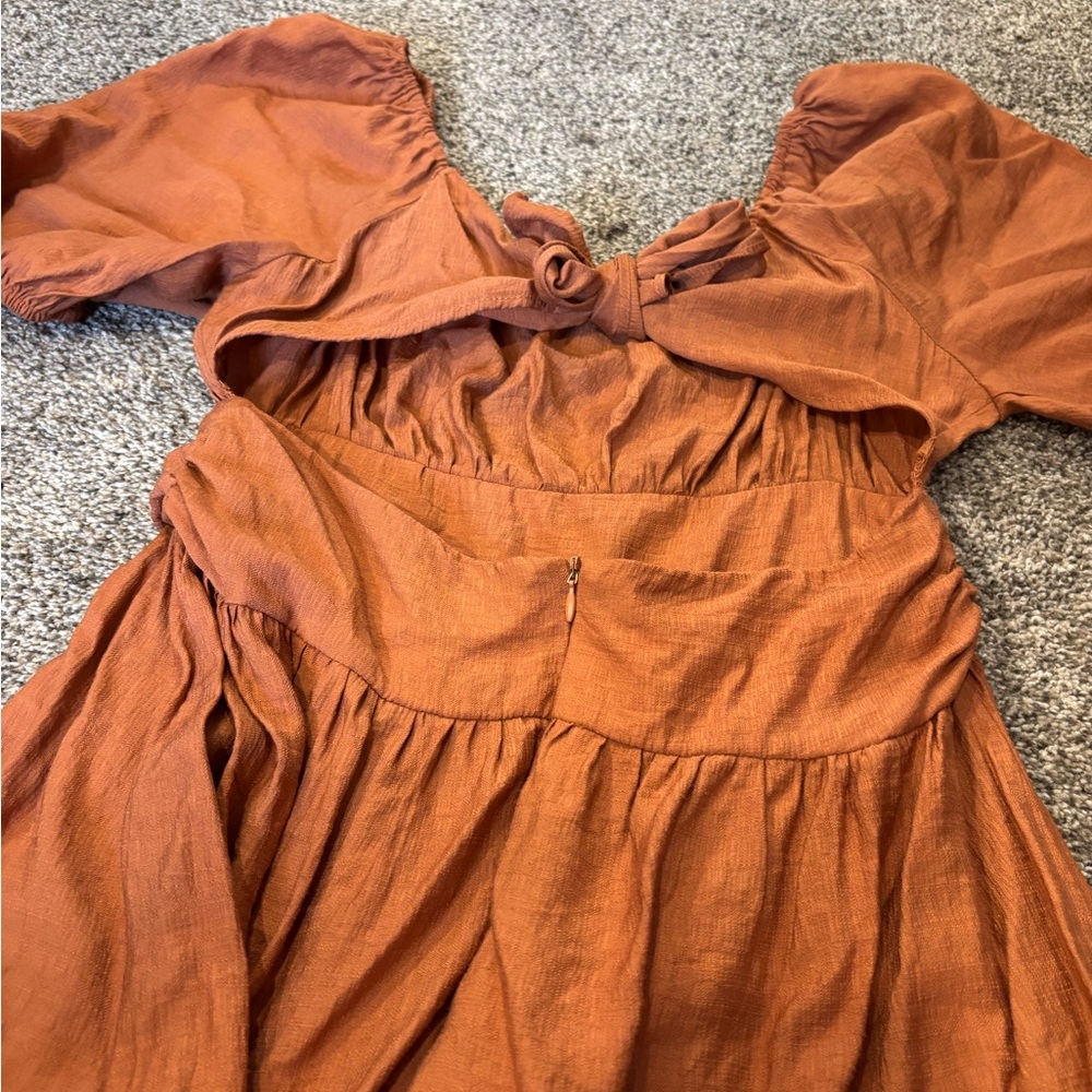 Altar'd State Rust Mini Dress - Picture 6 of 6